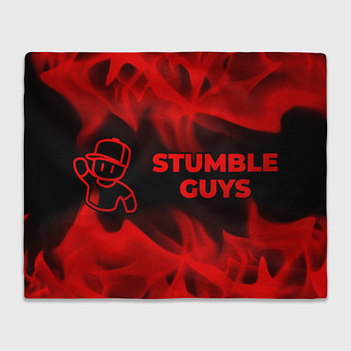Плед Stumble Guys - red gradient по-горизонтали / 3D-Велсофт – фото 1