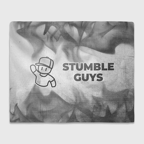 Плед Stumble Guys - white gradient по-горизонтали / 3D-Велсофт – фото 1