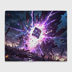 Плед флисовый Магический куб, цвет: 3D-велсофт