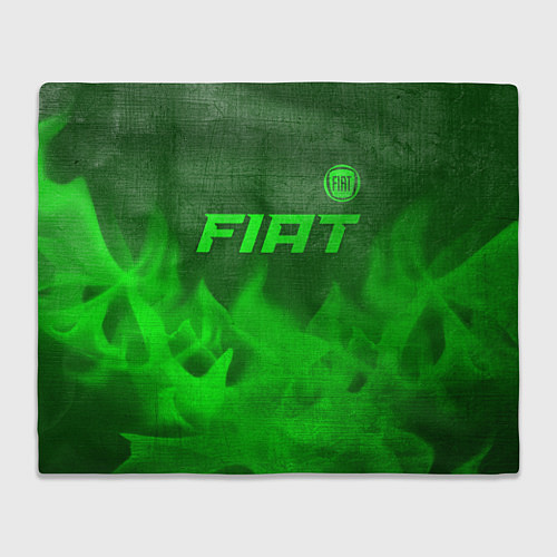 Плед Fiat - green gradient посередине / 3D-Велсофт – фото 1