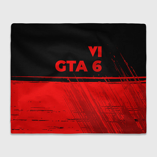 Плед GTA 6 - red gradient посередине / 3D-Велсофт – фото 1