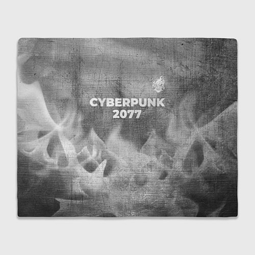 Плед Cyberpunk 2077 - grey gradient посередине / 3D-Велсофт – фото 1