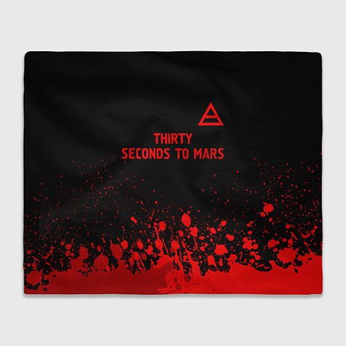 Плед Thirty Seconds to Mars - red gradient посередине / 3D-Велсофт – фото 1