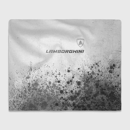 Плед Lamborghini - white gradient посередине / 3D-Велсофт – фото 1