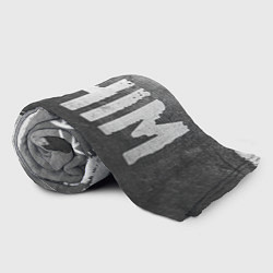 Плед флисовый HIM - grey gradient по-горизонтали, цвет: 3D-велсофт — фото 2