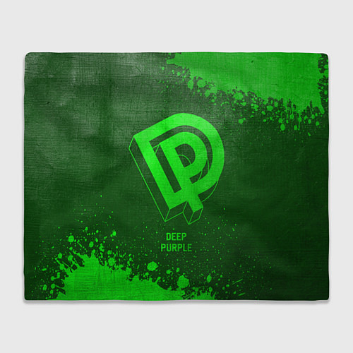 Плед Deep Purple - green gradient / 3D-Велсофт – фото 1