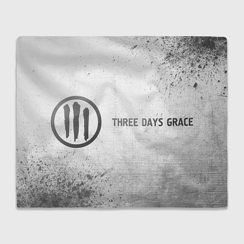 Плед Three Days Grace - white gradient по-горизонтали / 3D-Велсофт – фото 1