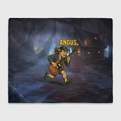 Плед флисовый Ангус Янг ACDC, цвет: 3D-велсофт