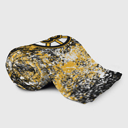 Плед флисовый Boston Bruins NHL black, цвет: 3D-велсофт — фото 2