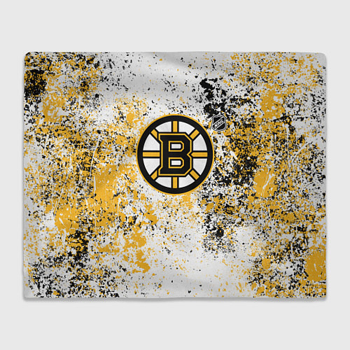 Плед Boston Bruins NHL white / 3D-Велсофт – фото 1