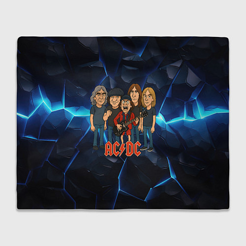 Плед ACDC мультяшный стиль группы / 3D-Велсофт – фото 1
