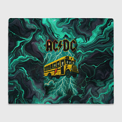 Плед Автобус ACDC в молнии