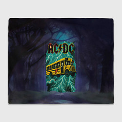 Плед Летающий автобус с ACDC