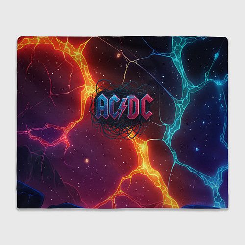 Плед ACDC логотип в градиенте / 3D-Велсофт – фото 1