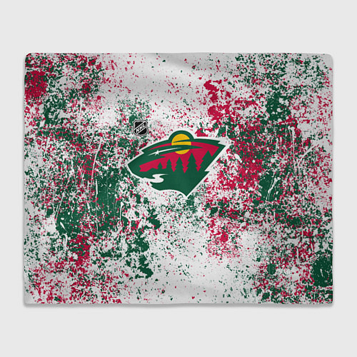 Плед Minnesota Wild NHL white / 3D-Велсофт – фото 1