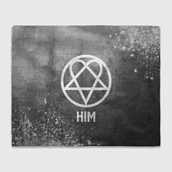 Плед флисовый HIM - grey gradient, цвет: 3D-велсофт