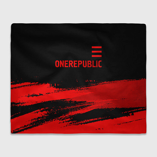 Плед OneRepublic - red gradient посередине / 3D-Велсофт – фото 1