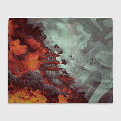 Плед флисовый Башня в облаках, цвет: 3D-велсофт