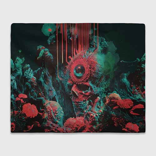 Плед Череп из морских глубин / 3D-Велсофт – фото 1