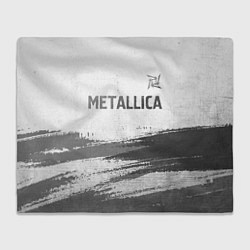 Плед флисовый Metallica - white gradient посередине, цвет: 3D-велсофт
