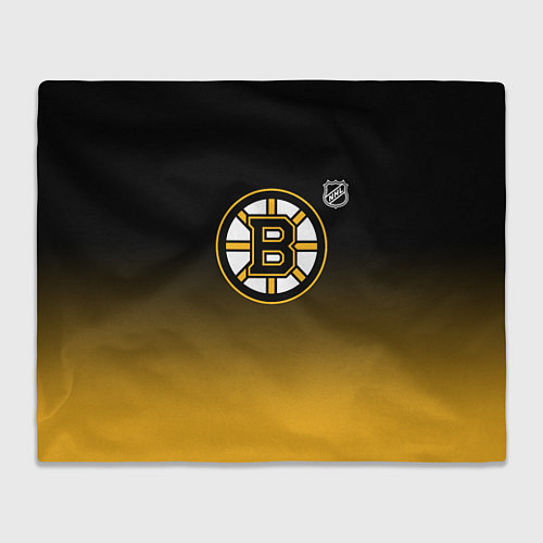 Плед Бостон Брюинз - градиент / 3D-Велсофт – фото 1