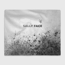 Плед флисовый Sally Face - white gradient посередине, цвет: 3D-велсофт