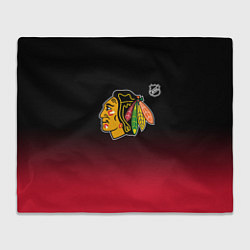 Плед Чикаго Блэкхокс - градиент