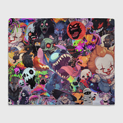 Плед флисовый Страшилки, цвет: 3D-велсофт