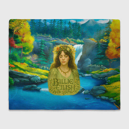 Плед Билли Айлиш на фоне природы / 3D-Велсофт – фото 1