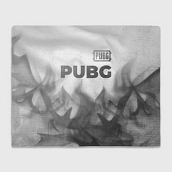 Плед флисовый PUBG - white gradient посередине, цвет: 3D-велсофт
