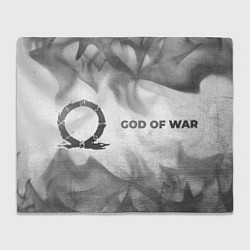 Плед флисовый God of War - white gradient по-горизонтали, цвет: 3D-велсофт