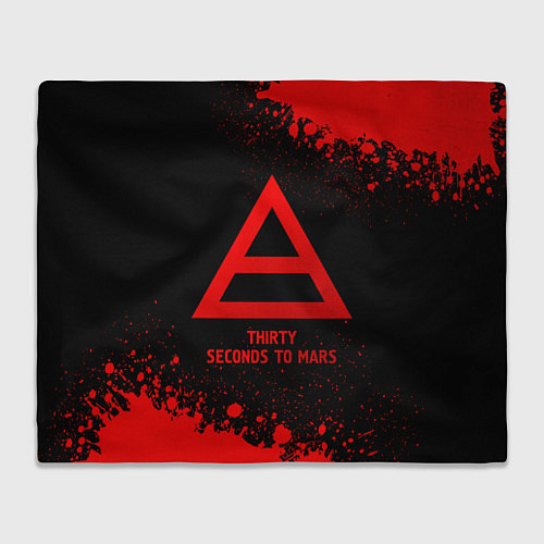 Плед Thirty Seconds to Mars - red gradient / 3D-Велсофт – фото 1