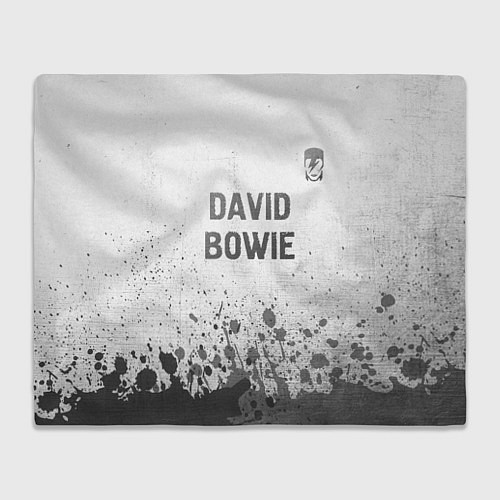 Плед David Bowie - white gradient посередине / 3D-Велсофт – фото 1