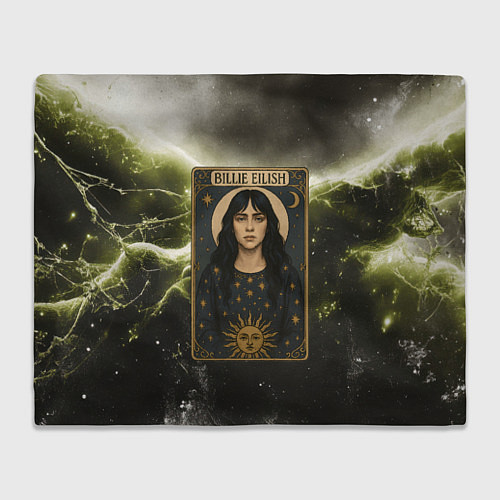 Плед Карта с Билли Айлиш / 3D-Велсофт – фото 1