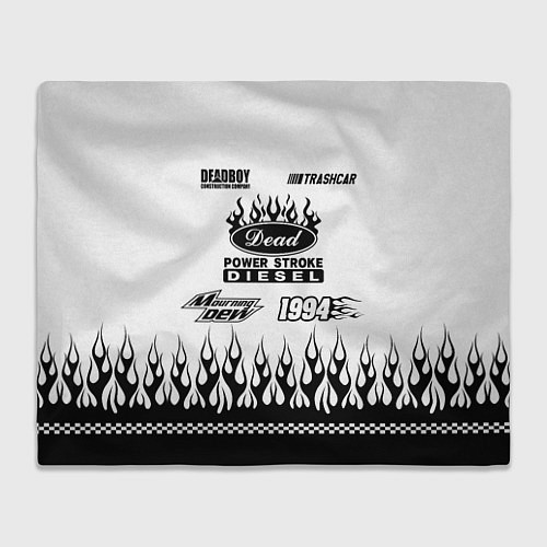 Плед Dead white - Bones / 3D-Велсофт – фото 1