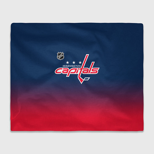 Плед Вашингтон Кэпиталз - градиент / 3D-Велсофт – фото 1