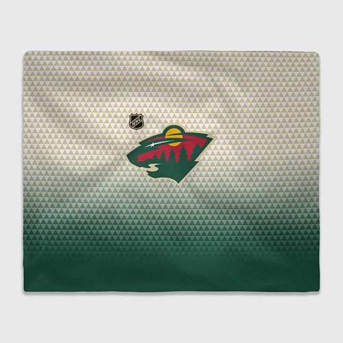 Плед Миннесота Уайлд - геометрический градиент / 3D-Велсофт – фото 1