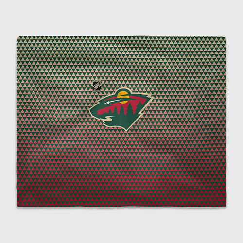 Плед Миннесота Уайлд - геометрический градиент / 3D-Велсофт – фото 1