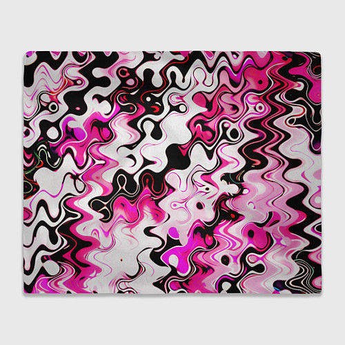 Плед Абстракция разлитые краски розовый / 3D-Велсофт – фото 1