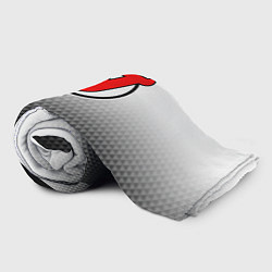 Плед флисовый Нью Джерси Девилз - из белого в черный, цвет: 3D-велсофт — фото 2