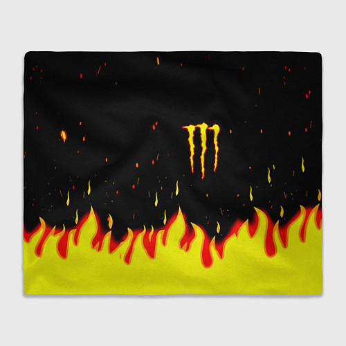 Плед Monster energy fire steel / 3D-Велсофт – фото 1