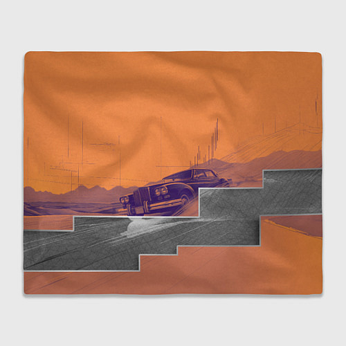 Плед Элитное авто в пустыни / 3D-Велсофт – фото 1