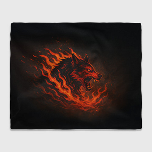 Плед Инфернальный волк / 3D-Велсофт – фото 1