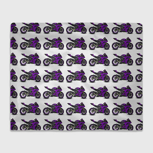 Плед Motorcycle purple / 3D-Велсофт – фото 1