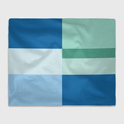 Плед Мятное небо колор-блок