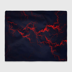 Плед флисовый Lightning red glow, цвет: 3D-велсофт