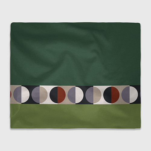 Плед Луна Малевича сосновый зеленый / 3D-Велсофт – фото 1