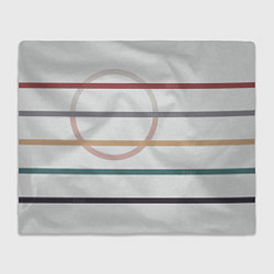 Плед Stripes and circle