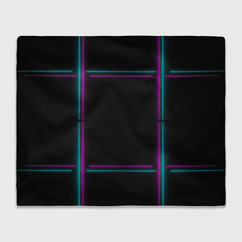 Плед Neon pink light blue / 3D-Велсофт – фото 1