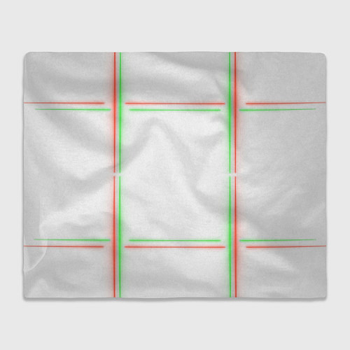 Плед Neon light green red / 3D-Велсофт – фото 1
